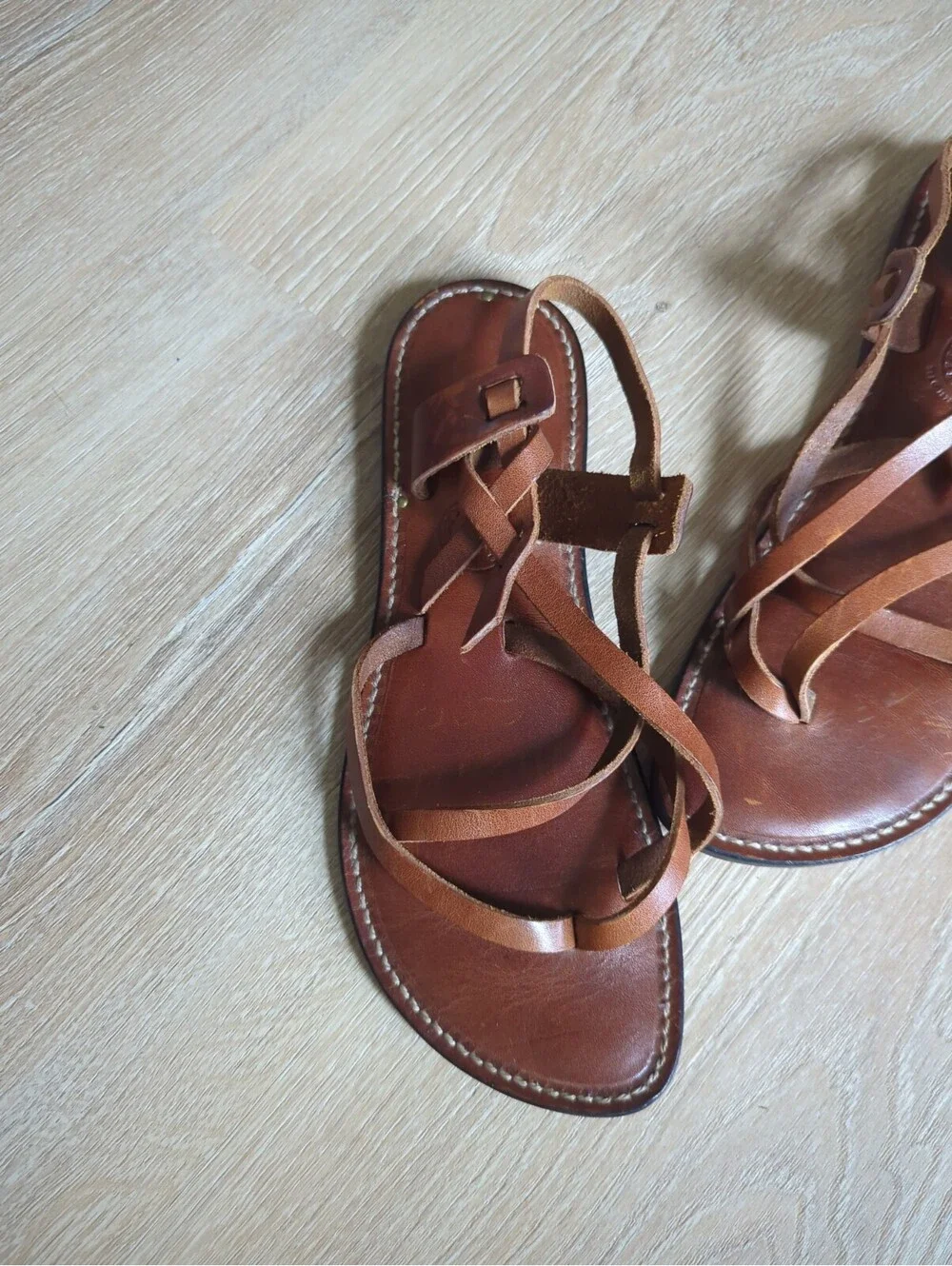 FLAT THONG ISLAND SANDALS Handmade Artisan Leathr Made HawaiiWMN 10